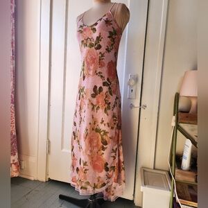 Betsey Johnson X Urban Outfitters Tori Rose Print High Low Dress